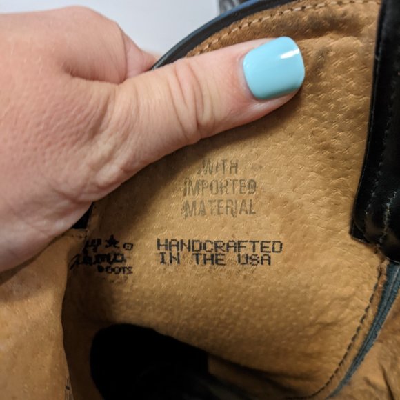 Men's Tony Lama Segar black boot #7900 - Picture 7 of 11